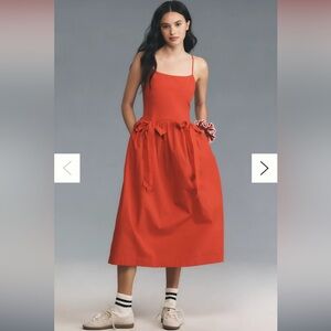 Damson Madder Penelope Apron Midi Dress NWT